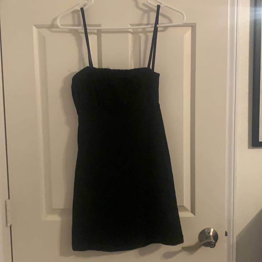 BRAND NEW BLACK DENIM MINI DRESS